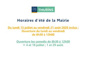 horaires ete 2026