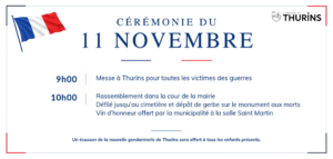 invitation ceremonie 11 nov