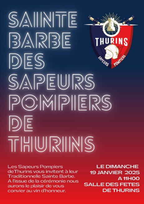 sapeurs pompiers sainte barbe 19 01 25